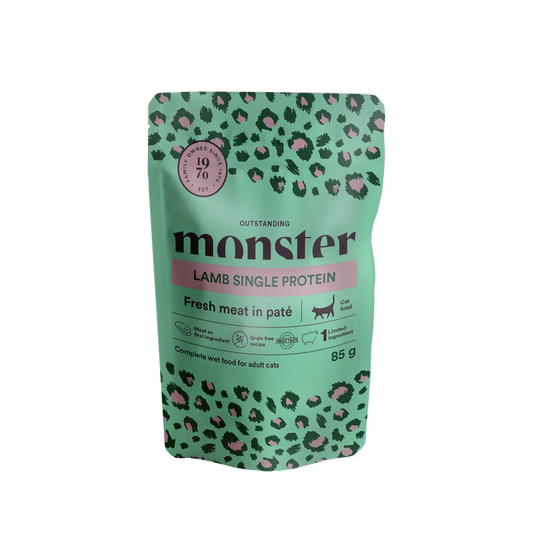 Monster Cat Pouches Adult Lamb
