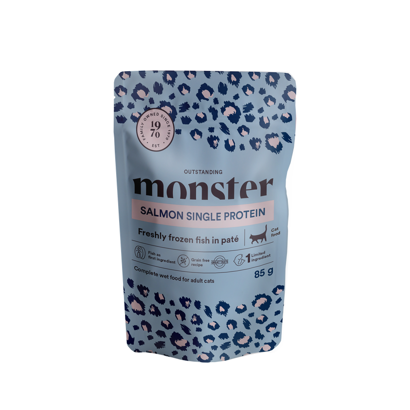 Monster Cat Pouches Adult Salmon