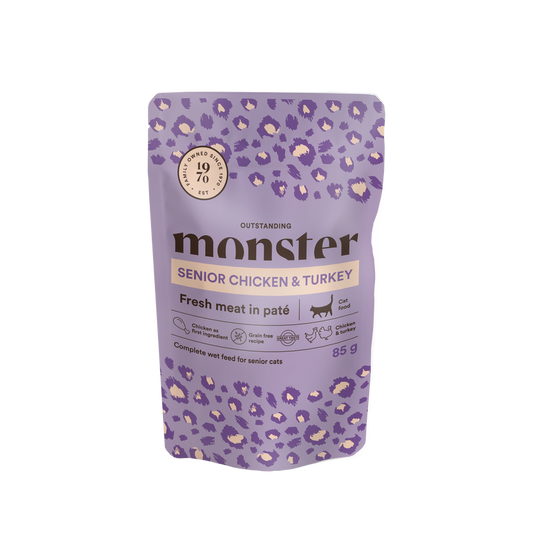 Monster Cat Pouches Senior Chicken&Turkey