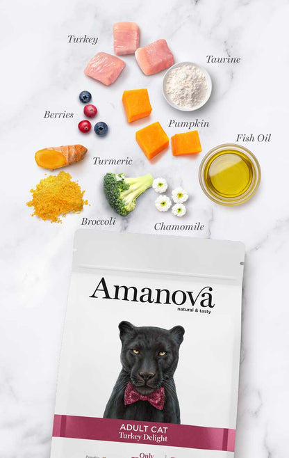 Amanova Cat Adult Grain Free Kalkkuna&Kurpitsa