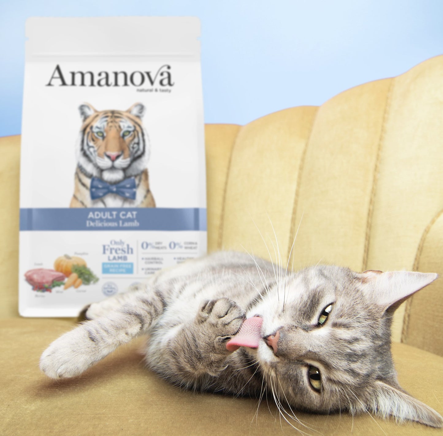Amanova Cat Adult Grain Free Lammas&Kurpitsa
