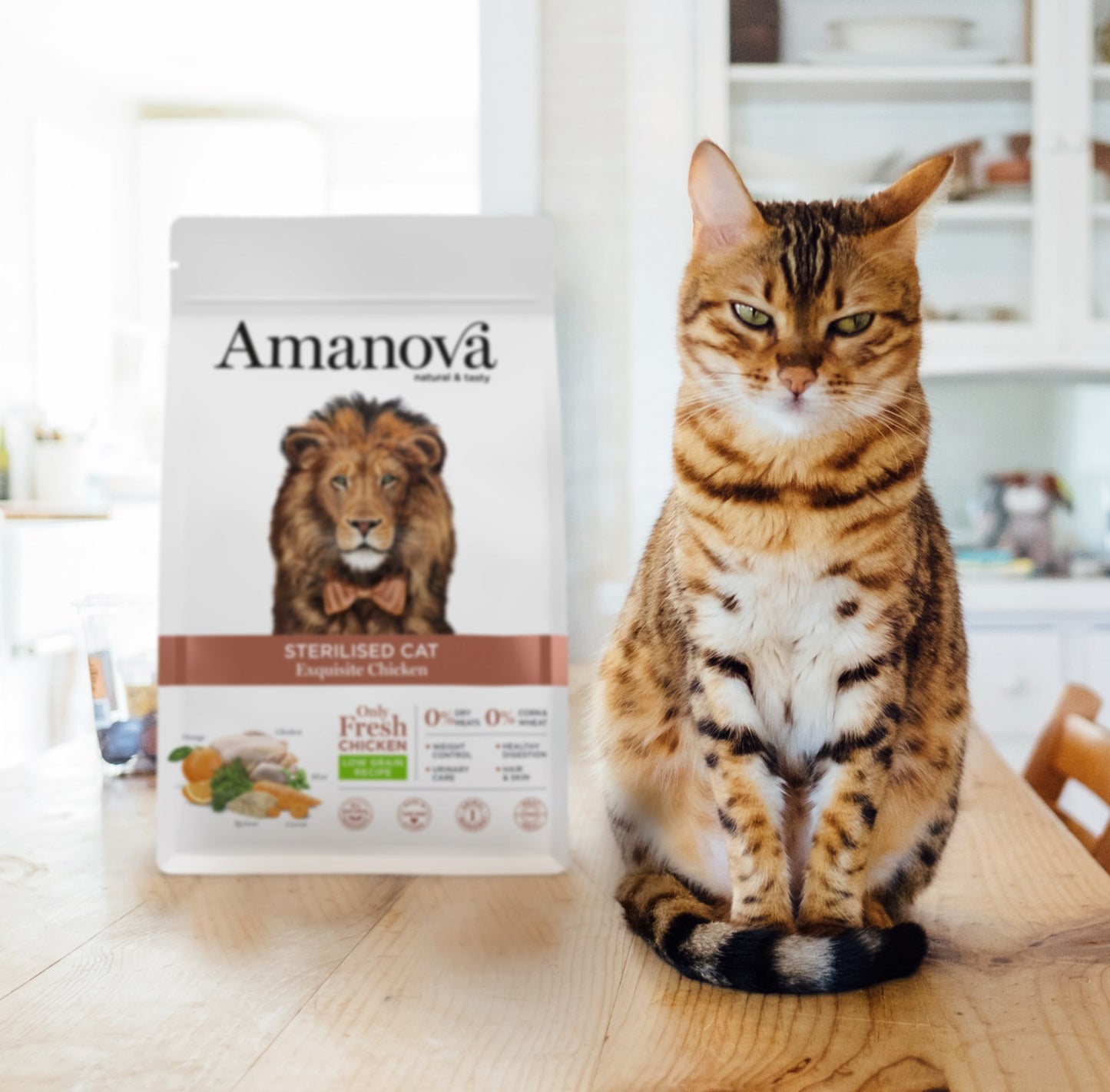 Amanova Cat Adult Sterilised Low Grain Kana&Kvinoa