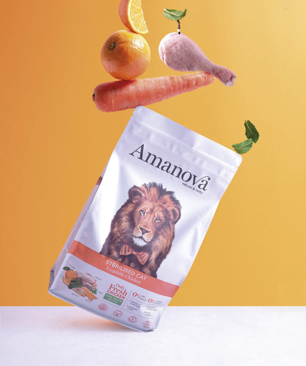 Amanova Cat Adult Sterilised Low Grain Kana&Kvinoa