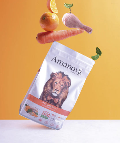 Amanova Cat Adult Sterilised Low Grain Kana&Kvinoa