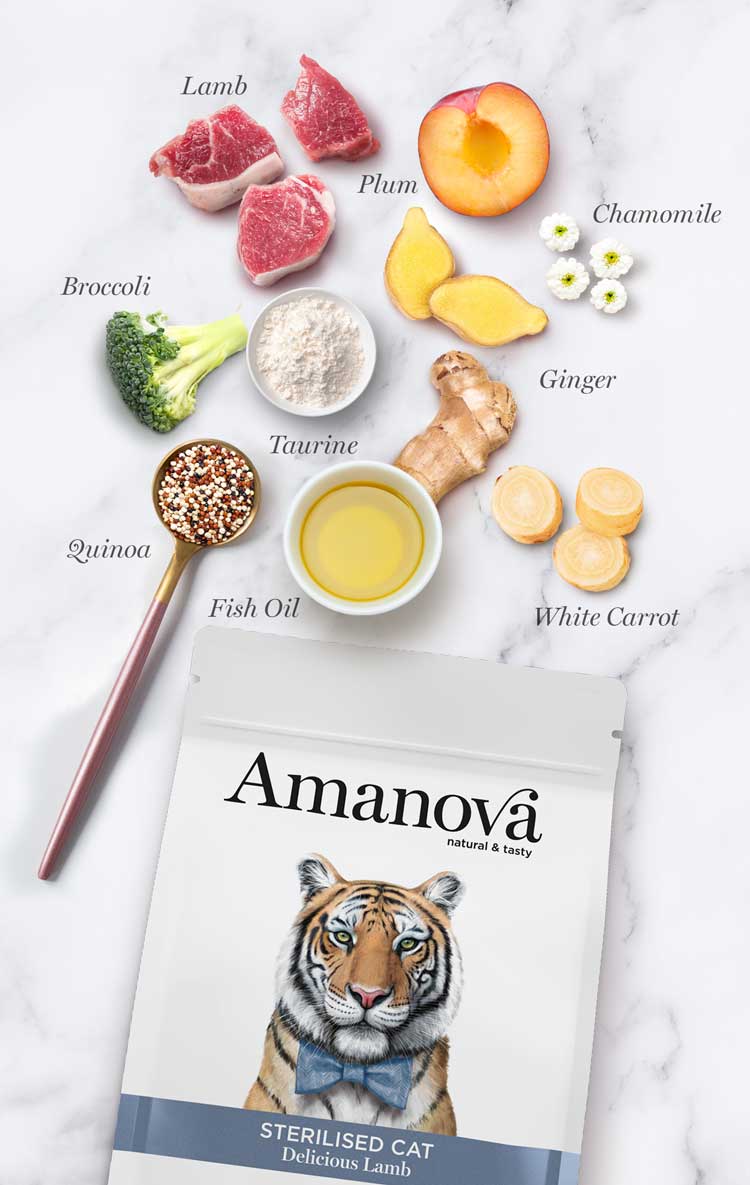 Amanova Cat Sterilised Low Grain Lammas&Kvinoa