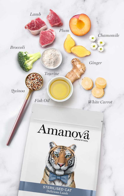 Amanova Cat Sterilised Low Grain Lammas&Kvinoa