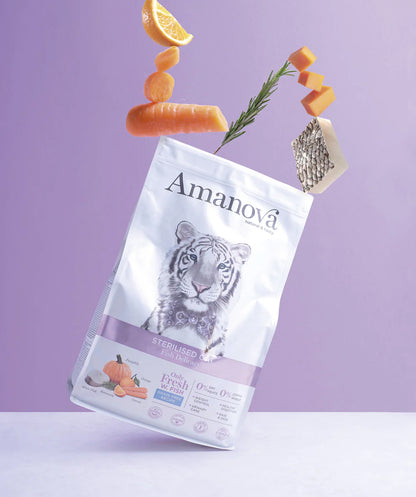 Amanova Cat Grain Free Valkoinen Kala&Kurpitsa