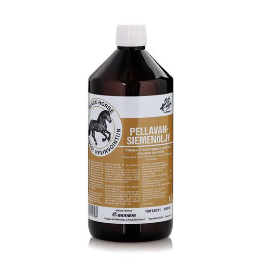 Black Horse pellavansiemenöljy 1L