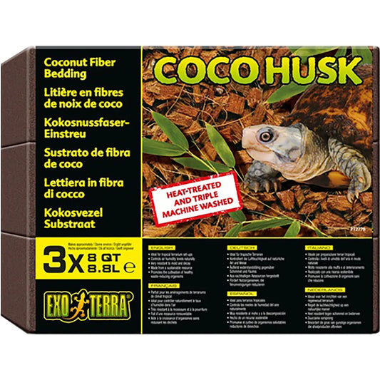 Exoterra Coco husk 3x8,8L kookoksenkuorta