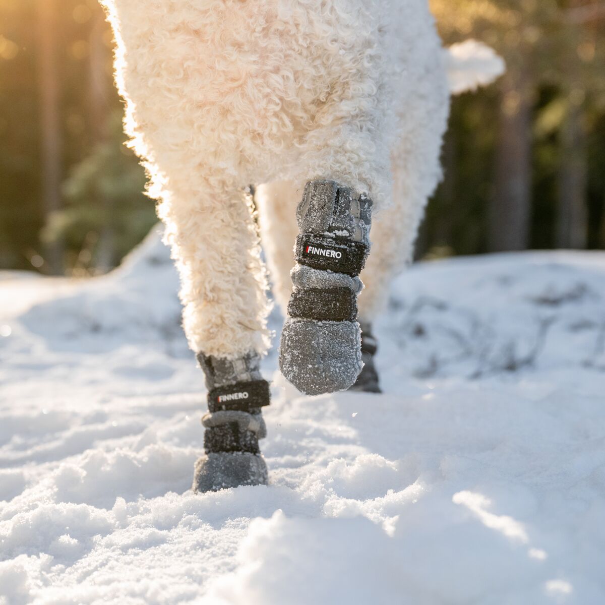FinNero Halla fleecetossut heijastimilla, harmaa