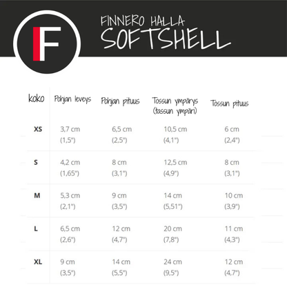 FinNero Halla softshelltossut heijastimilla, musta