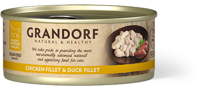 Grandorf Cat Chicken Breast &Duck Fillet 70g