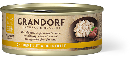 Grandorf Cat Chicken Breast &Duck Fillet 70g