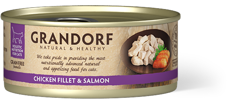 Grandorf Cat Chicken Breast &Salmon 70g