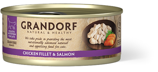 Grandorf Cat Chicken Breast &Salmon 70g