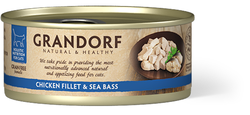 Grandorf Cat Chicken Breast &Seabass 70g