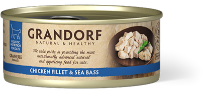 Grandorf Cat Chicken Breast &Seabass 70g