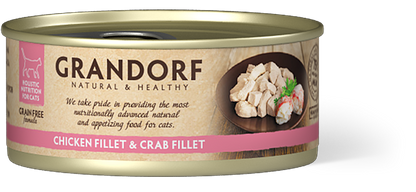 Grandorf Cat Chicken Breast &Crab Fillet 70g