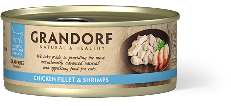 Grandorf Cat Chicken Breast&Shrimps 70g