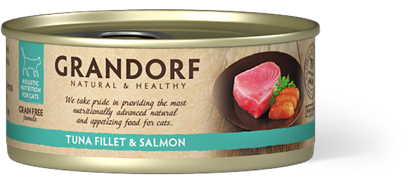 Grandorf Cat Tuna Fillet&Salmon 70g
