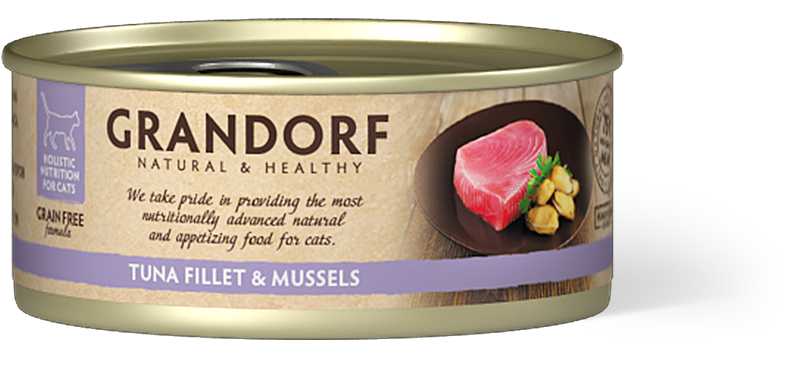 Grandorf Cat Tuna Fillet&Mussels 70g