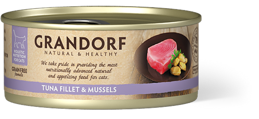 Grandorf Cat Tuna Fillet&Mussels 70g