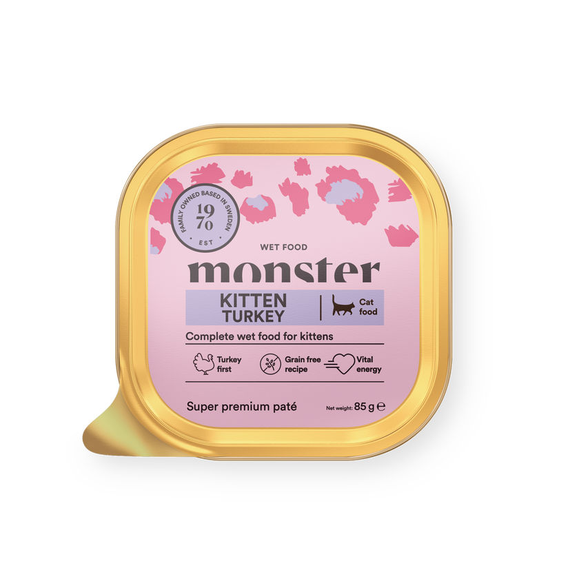 Monster Cat Paté Kitten Turkey 85g