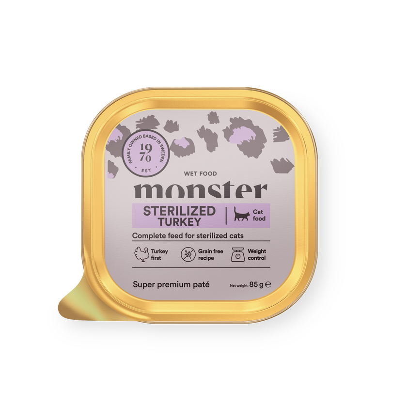 Monster Cat Paté Sterilized Turkey 85g