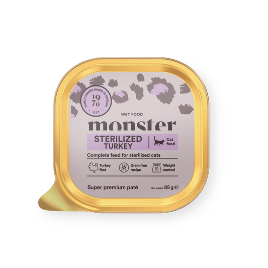 Monster Cat Paté Sterilized Turkey 85g
