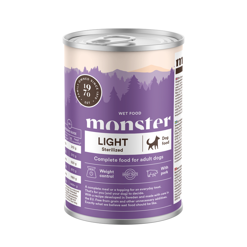 Monster Dog Light/Sterilised 400g