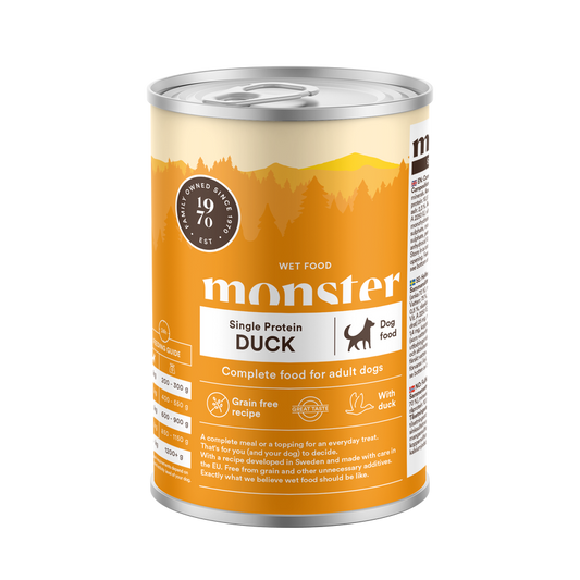 Monster Dog Single Duck 400g