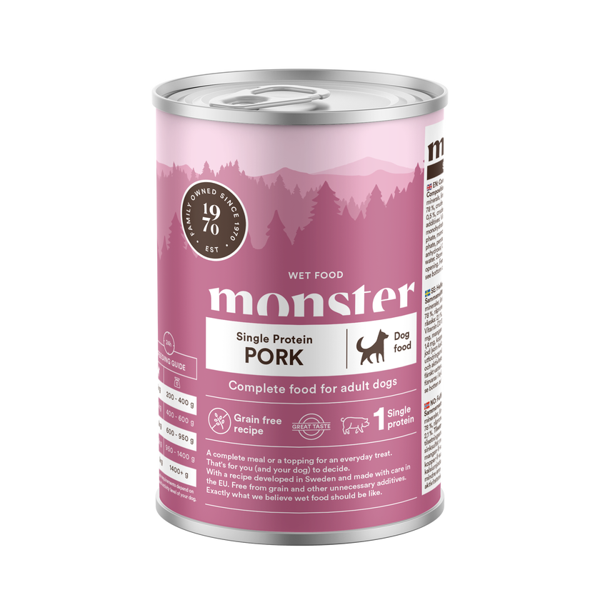 Monster Dog Single Pork 400g