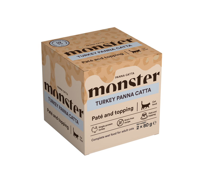 Monster Cat Turkey Panna Catta 2x80g