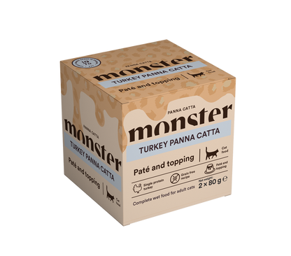 Monster Cat Turkey Panna Catta 2x80g