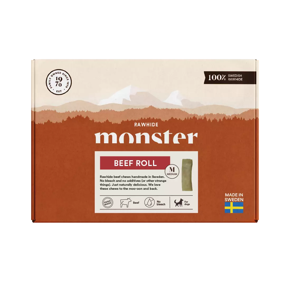 Monster Rawhide Beef Roll Box M - 11kpl