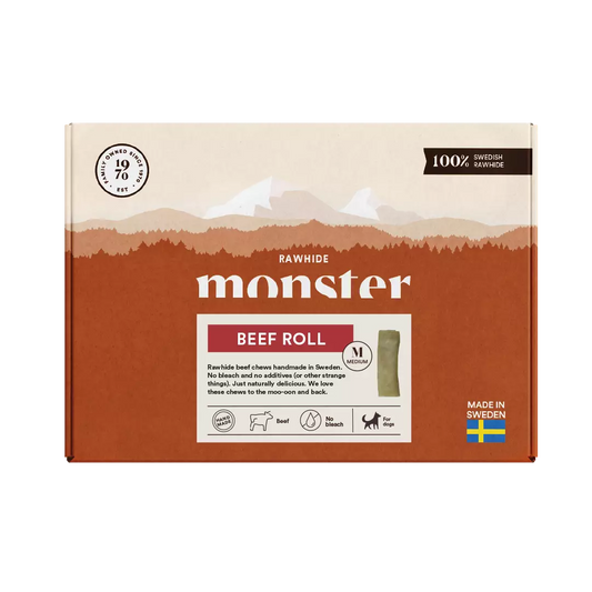 Monster Rawhide Beef Roll Box M - 11kpl