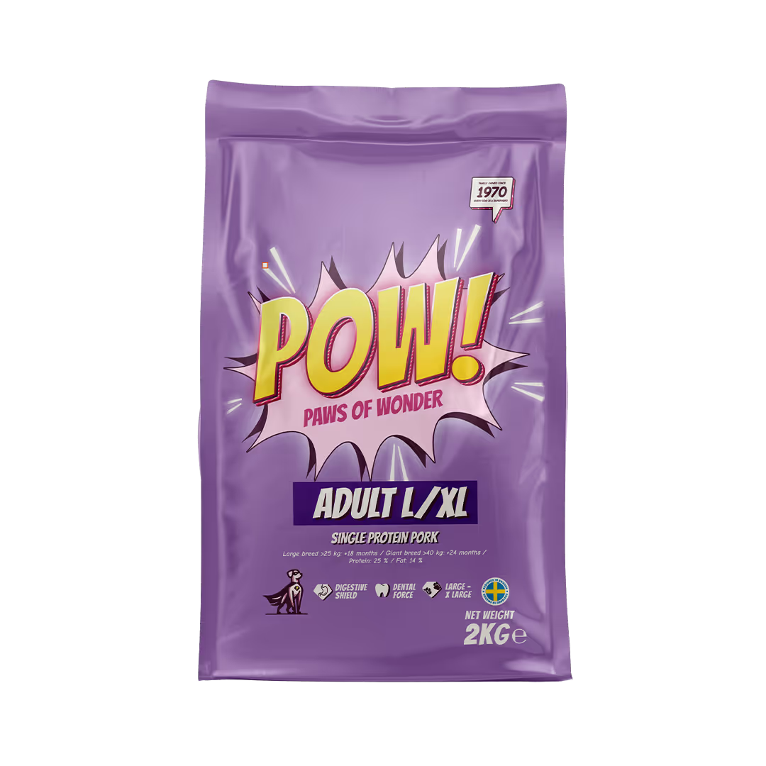 POW! Dog Adult L/XL Pork