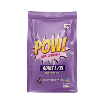 POW! Dog Adult L/XL Pork