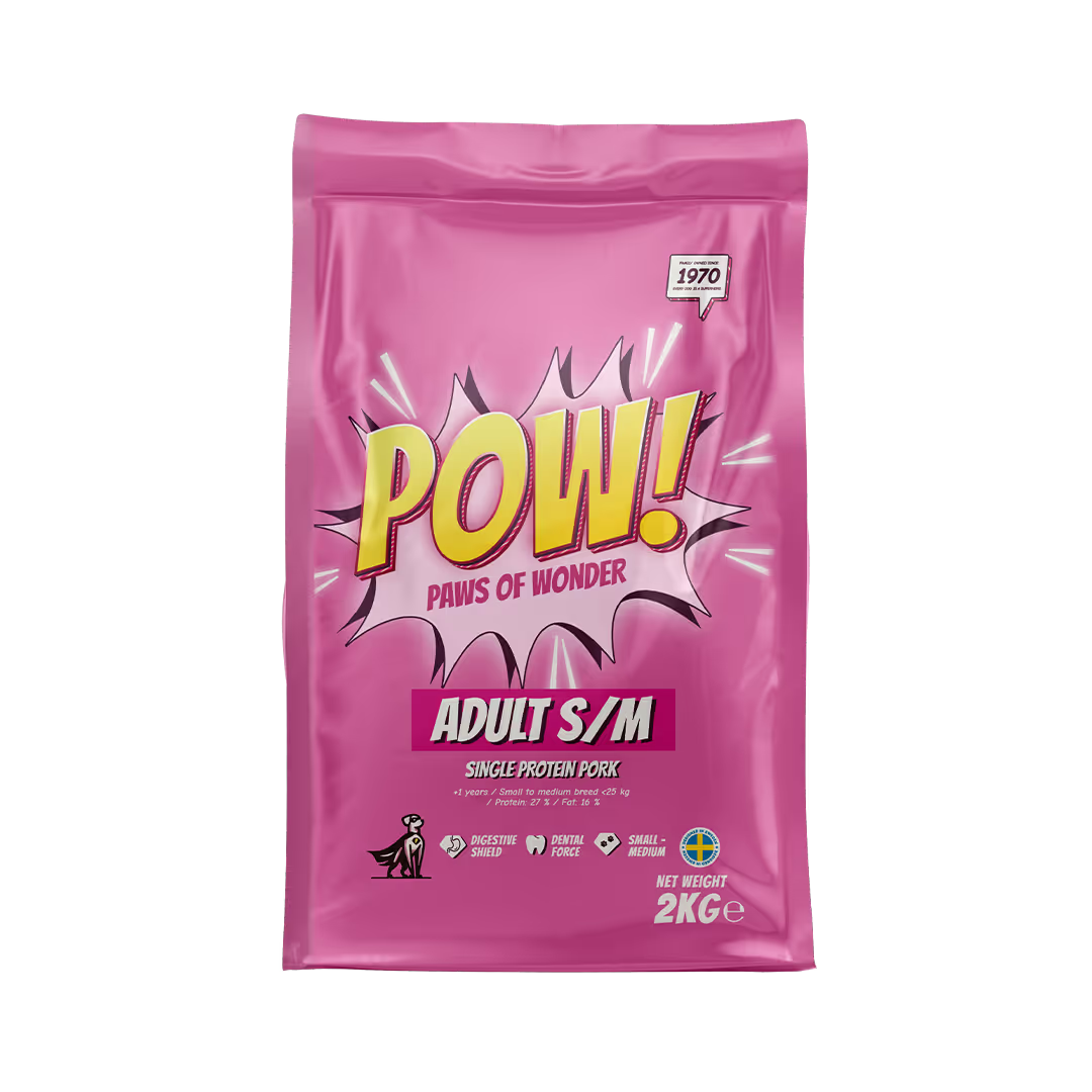 POW! Dog Adult S/M Pork