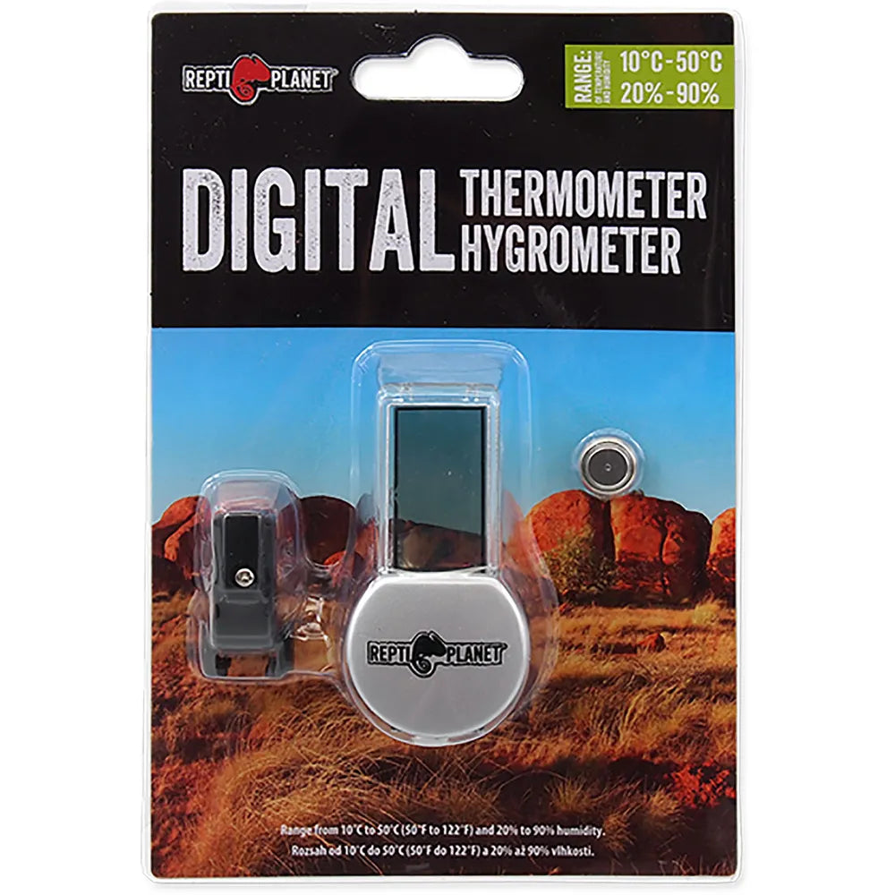 ReptiPlanet lämpömittari & kosteusmittari LCD