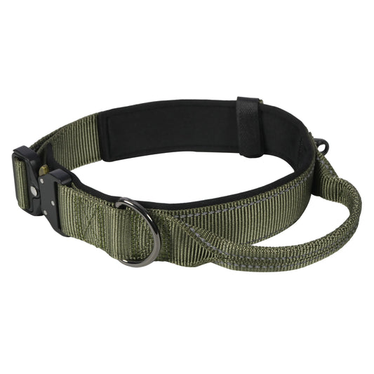 Rukka Pet Mission Collar kahvapanta - oliivinvihreä