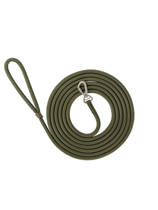 Trixie Summit jälkiliina karabiinilukolla, Olive Green 10m