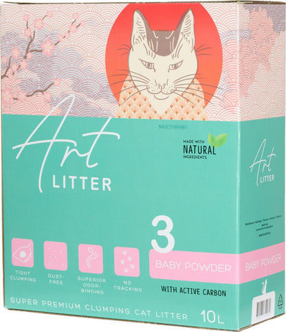 Art Litter kissanhiekka Baby Powder 10L