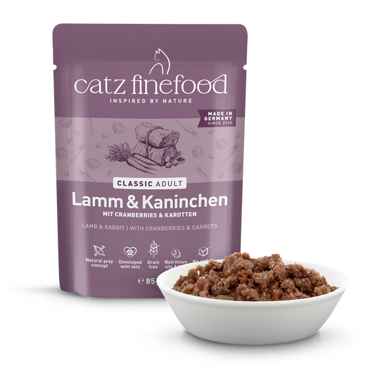 Catz finefood N°11 lammas & kani 85g