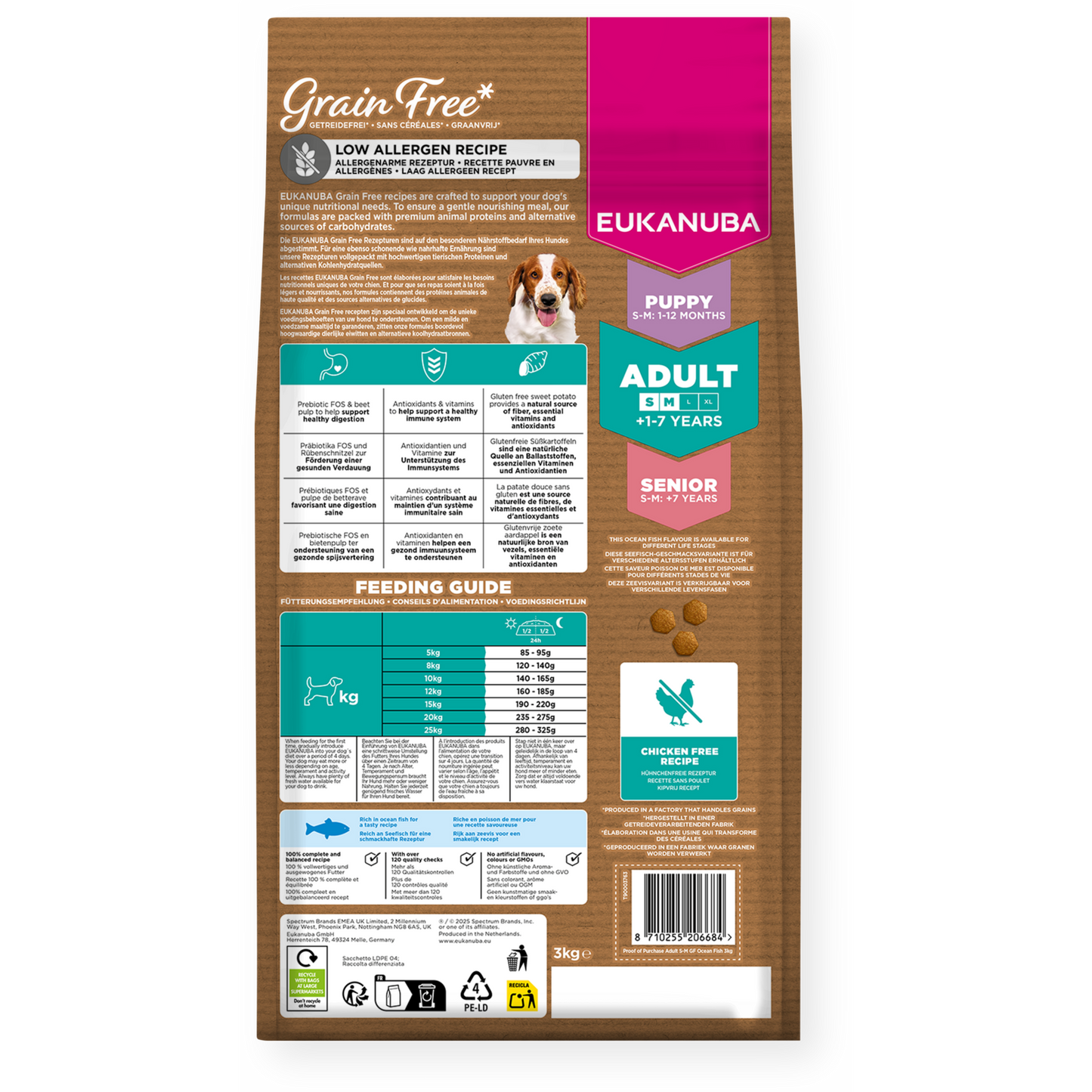 Eukanuba Grain Free Adult Small & Medium Ocean Fish