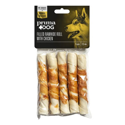 PrimaDog täytetty kierreluu kanafileellä