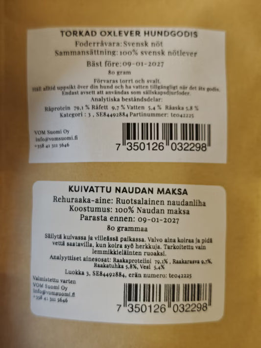 Penin Paras Naudanmaksa makupala 80g