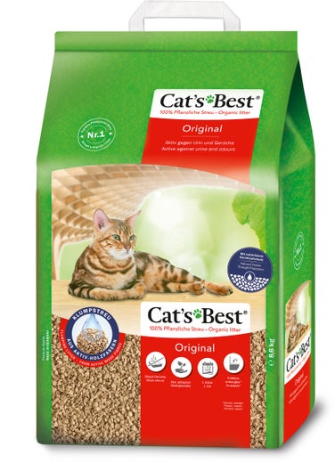Cat's Best Original kissanhiekka 8,6kg/20l paakkuuntuva