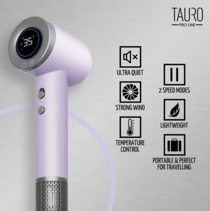 Tauro Pro Line fööni integroidulla ioniteknologialla, pinkki