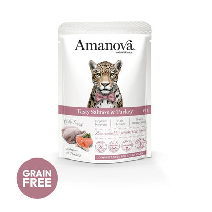 Amanova Cat Adult Lohi & kalkkuna 85g
